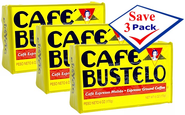 Bustelo Cuban Coffee Vacuum Pack 6 Oz Pack of 3
